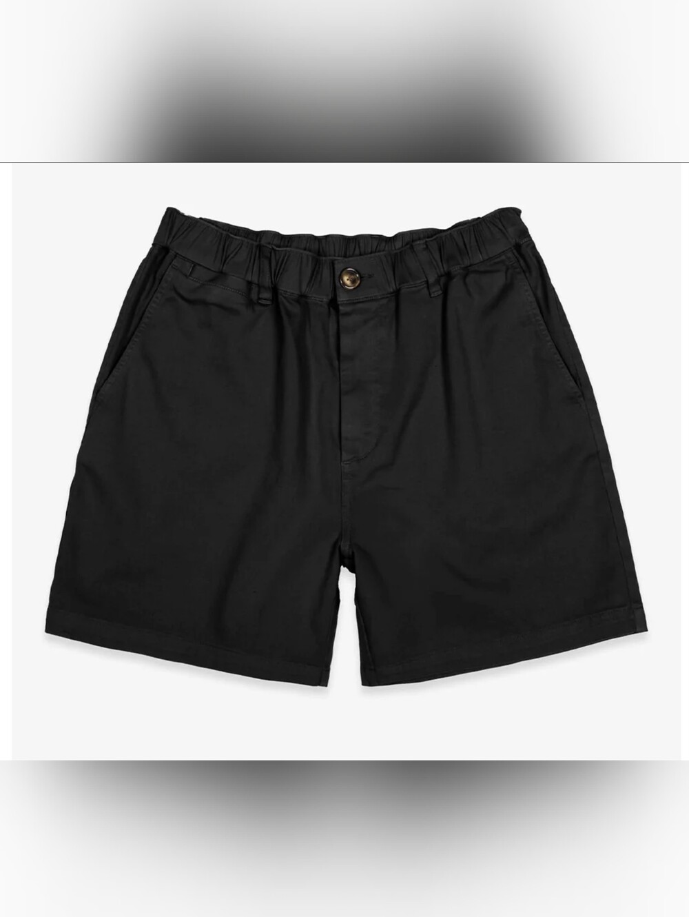 Cove Men's Chino Flat-Front Elastic Waist Shorts - Black